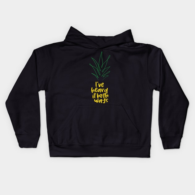 I've heard it both ways Kids Hoodie by MasondeDesigns